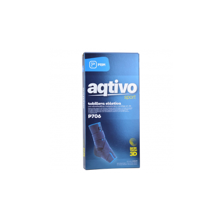PRIM AQTIVO SPORT TOBILLERA ELASTICA CON ALMOHADILLAS MALEOLARES Y VENDAJE EN 8 TALLA M