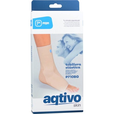 PRIM AQTIVO SKIN TOBILLERA ELASTICA CON ALMOHADILLAS MALEOLARES TALLA S