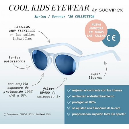 SUAVINEX GAFAS DE SOL INFANTIL POLARIZADAS DE 12 A 24 MESES DE FILTRO UV400 CATEGORIA 3