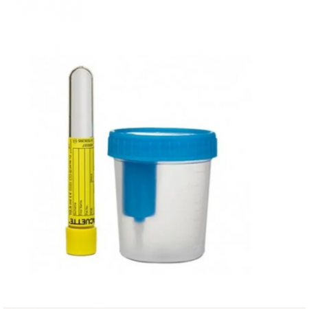 INTERAPOTHEK ENVASE DE RECOGIDA DE MUESTRAS 120 ML + TUBO DE VACIO