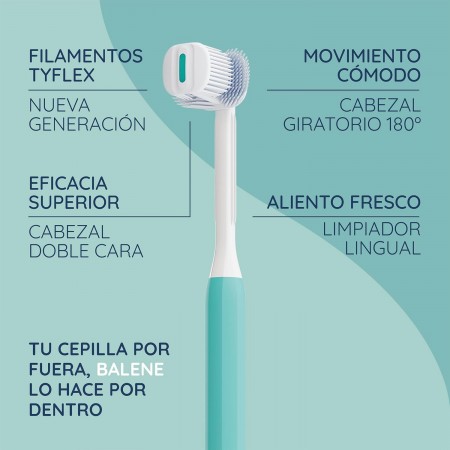 BEXIDENT CEPILLO DENTAL BALENE ADULTO SUAVE COLOR AGUAMARINA