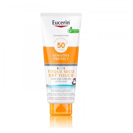 EUCERIN SUN SENSITIVE PROTECT KIDS TOQUE SECO FPS50+ GEL CREMA ULTRA LIGERA 200 ML