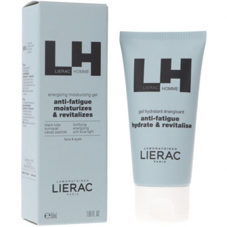 LIERAC HOMME PACK GEL FACIAL HIDRATANTE ENERGIZANTE 50ML + REGALO GEL DE DUCHA 200ML