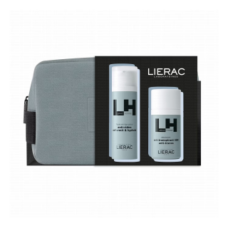 LIERAC HOMME PACK FACIAL FLUIDO ANTIEDAD GLOBAL 50ML + REGALO HOMME DESODORANTE 50ML
