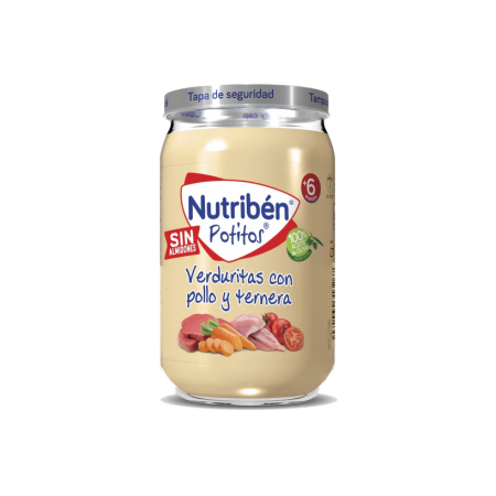 NUTRIBEN POTITO POLLO Y TERNERA CON VERDURITAS 235 G