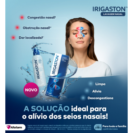 IRIGASTON KIT DE IRRIGACIÓN NASAL: ENVASE IRRIGADOR + 12 SOBRES 2,16 G
