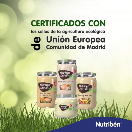 NUTRIBEN ECOPOTITOS VERDURAS DE LA HUERTA CON TERNERA ECOLOGICA 235G