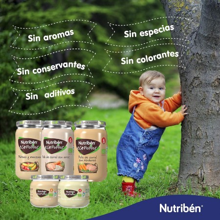 NUTRIBEN ECOPOTITOS VERDURAS DE LA HUERTA CON TERNERA ECOLOGICA 235G