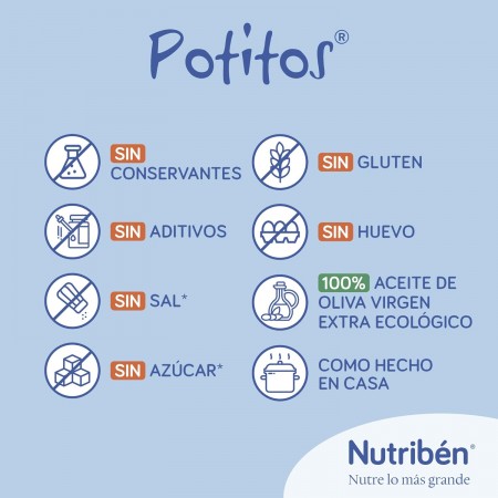 NUTRIBEN POTITO SUPREMA DE MERLUZA CON GUISANTES Y ZANAHORIAS 235 G