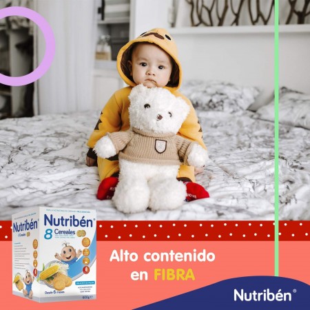 NUTRIBEN PAPILLA 8 CEREALES GALLETAS MARIA 600 G
