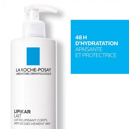 LA ROCHE POSAY LIPIKAR LECHE CORPORAL RELIPIDIZANTE ANTI-SEQUEDAD 48H 400 ML