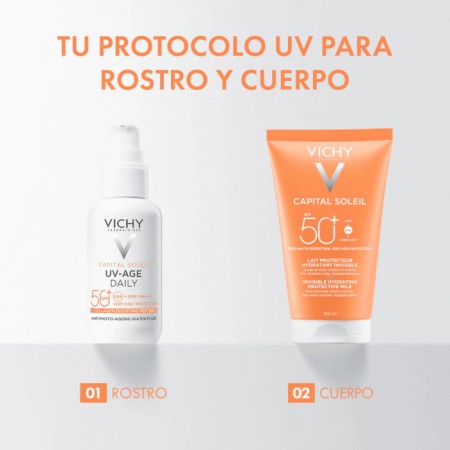 VICHY CAPITAL SOLEIL PROTECTOR FAMILIAR SPF50 LECHE HIDRATANTE INVISIBLE 150 ML