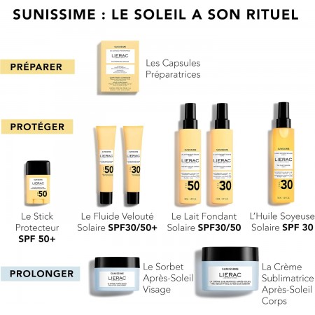 LIERAC SUNISSIME SPF50+ LECHE CORPORAL SOLAR FUNDENTE 150 ML