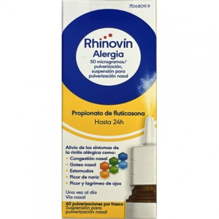RHINOVIN ALERGIA (FLONASE) SPRAY NASAL 50 MICROGRAMOS/PULV SUSPENSION 60 PULVERIZACIONES