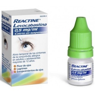 REACTINE LEVOCABASTINA 0.5 MG/ML COLIRIO 1 FRASCO SUSPENSION 4 ML