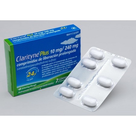 CLARITYNE PLUS 10/240 MG 7 COMPRIMIDOS LIBERACION PROLONGADA