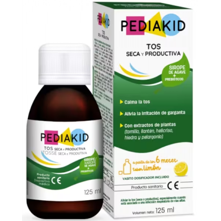 PEDIAKID TOS SECA Y PRODUCTIVA SABOR LIMON 125 ML