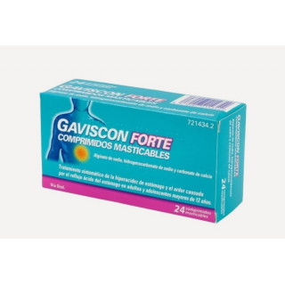 GAVISCON FORTE 24 COMPRIMIDOS MASTICABLES