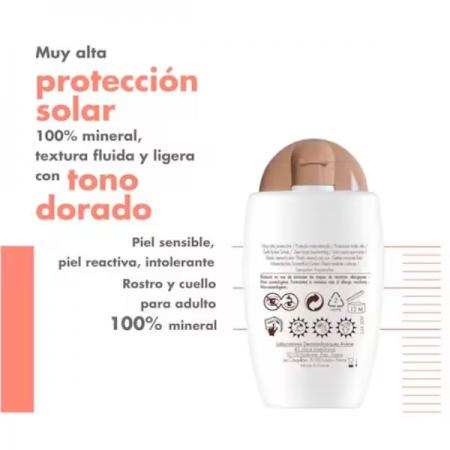 AVENE FLUIDO MINERAL FISICO SPF50+ CON COLOR 40ML