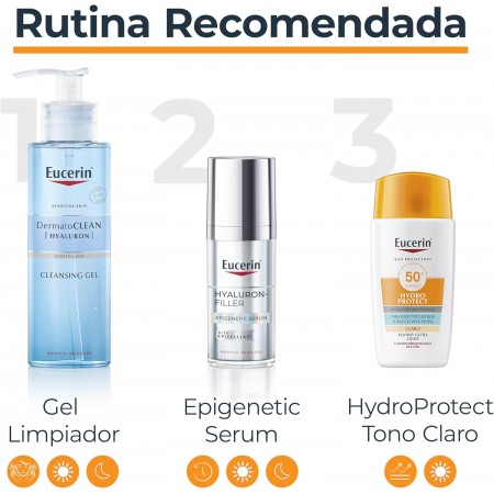 EUCERIN SUN HYDRO PROTECT SPF50+ ULTRA LIGHT CON COLOR CLARO FLUIDO 50 ML