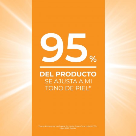 EUCERIN SUN HYDRO PROTECT SPF50+ ULTRA LIGHT CON COLOR CLARO FLUIDO 50 ML