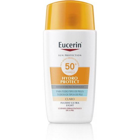 EUCERIN SUN HYDRO PROTECT SPF50+ ULTRA LIGHT CON COLOR CLARO FLUIDO 50 ML