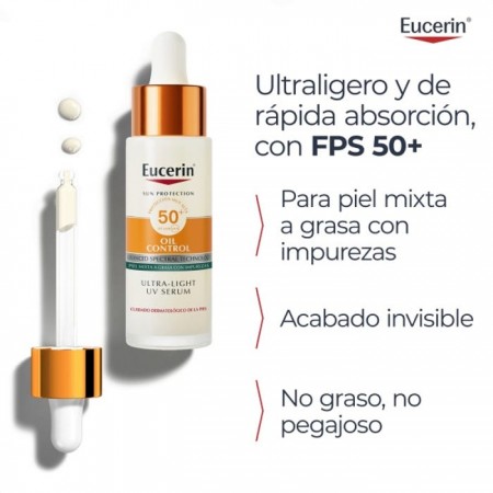 EUCERIN SUN PROTECTION OIL CONTROL SPF50+ DRY TOUCH UV SERUM 30 ML
