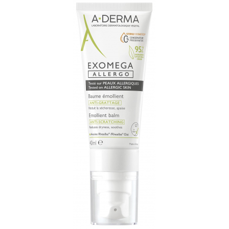 A-DERMA EXOMEGA ALLERGO BALSAMO EMOLIENTE ANTI-RASCADO 40 ML