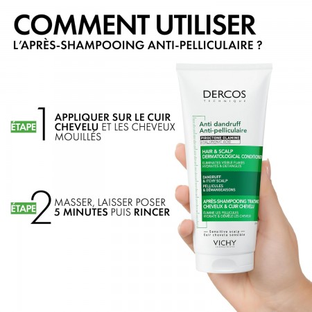 DERCOS ACONDICIONADOR ANTICASPA CUERO CABELLUDO SENSIBLE 200 ML