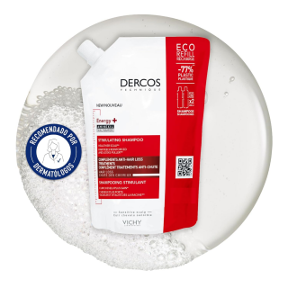 DERCOS CHAMPU ESTIMULANTE ANTICAIDA ECO RECARGA 400 ML