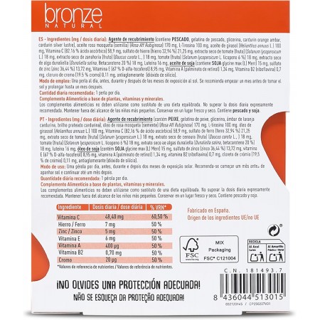 DRASANVI BRONZE NATURAL PERLAS DE SOL 30 PERLAS