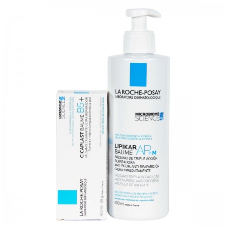 LA ROCHE POSAY PACK LIPIKAR BAUME AP+MAX 400ML+ CICAPLAST BAUME B5 40ML + REGALO BOLSA-CAMBIADOR