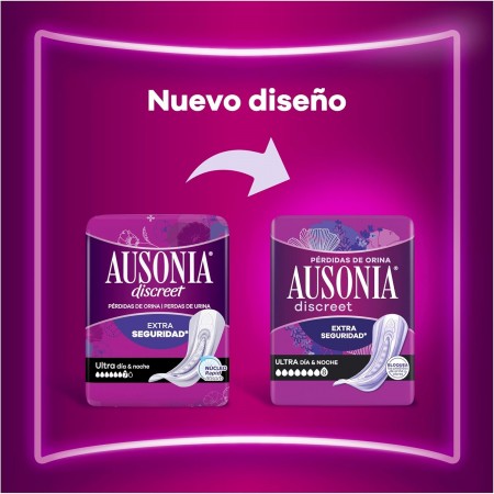 AUSONIA DISCREET MAXI NOCHE 12 COMPRESAS