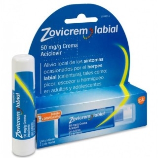 ZOVICREM LABIAL 50 MG/G CREMA 2 G BOMBA DOSIFICADORA