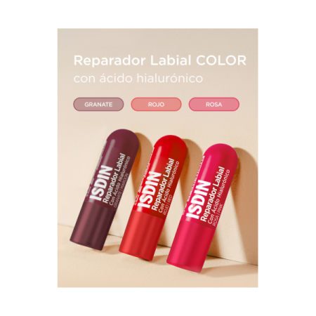ISDIN REPARADOR LABIAL COLOR GRANATE STICK 4 G