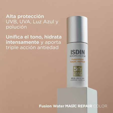 ISDIN FOTOPROTECTOR FUSION WATER REPAIR SPF 50+ CON COLOR ULTRALIGERO 50 ML