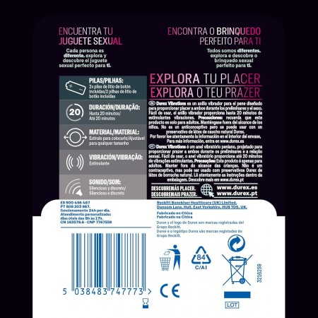 DUREX INTENSE ORGASMIC VIBRATIONS ANILLO VIBRADOR