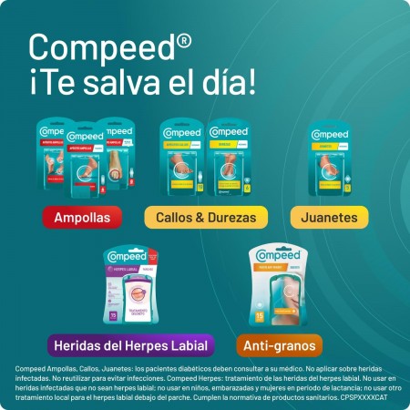 COMPEED AMPOLLAS HIDROCOLOIDE DEDOS DE LOS PIES 8 APOSITOS