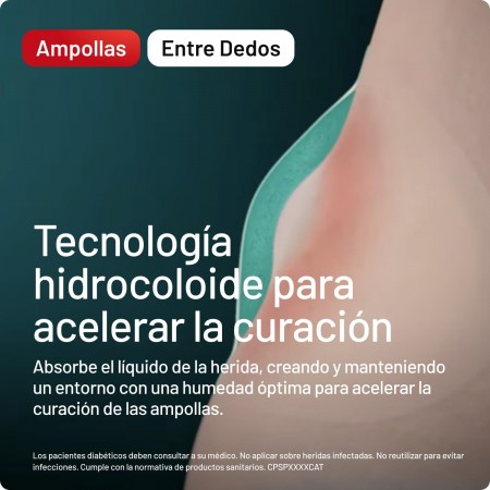 COMPEED AMPOLLAS HIDROCOLOIDE DEDOS DE LOS PIES 8 APOSITOS