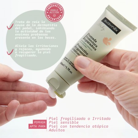 SUAVINEX BABY POMADA PROTECTORA REPARADORA CALMANTE CON PANTENOL 50 ML