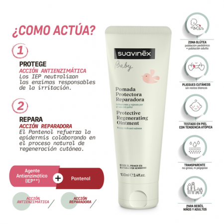 SUAVINEX POMADA PROTECTORA REPARADORA CALMANTE CON PANTENOL 100 ML