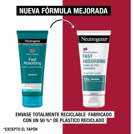NEUTROGENA FORMULA NORUEGA RAPIDA ABSORCION CREMA DE PIES HIDRATANTE 100 ML