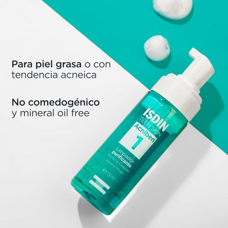 ISDIN OILY SKIN ACNIBEN ESPUMA LIMPIADORA FACIAL 150 ML