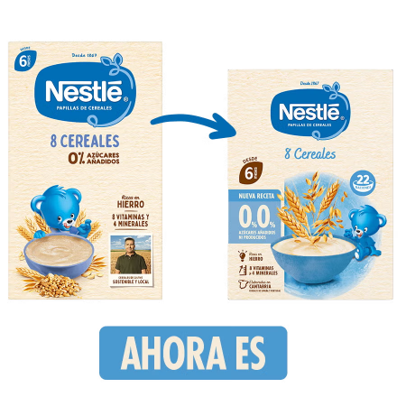 NESTLE PAPILLA 8 CEREALES 0% AZUCARES AÑADIDOS +6 MESES 330 G