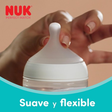 NUK PERFECT MATCH TETINA DE SILICONA ANTICOLICO FLUJO S +0MESES 2 UNIDADES