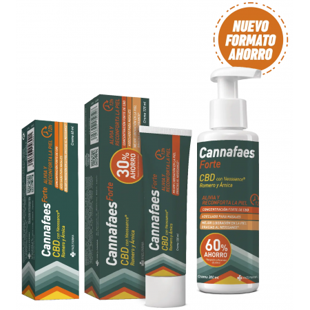 CANNAFAES FORTE CBD ROMERO Y ARNICA CREMA 120 ML