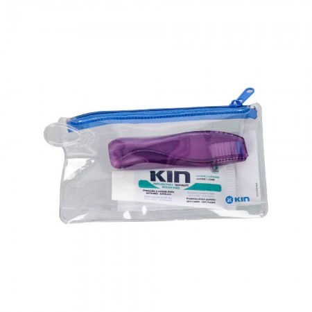 KIN SET DENTAL DE VIAJE ADULTO: KIN PASTA DENTIFRICA + CEPILLO COMPACTO