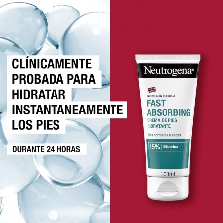 NEUTROGENA DUPLO CREMA DE PIES HIDRATANTE ABSORCION INMEDIATA 2 X 100 ML