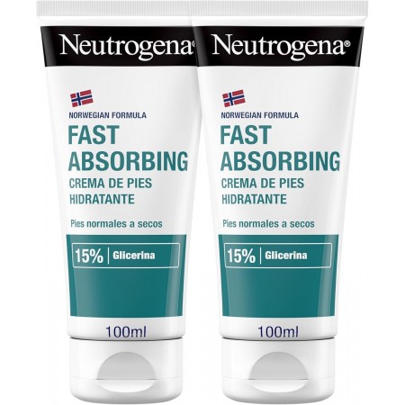 NEUTROGENA DUPLO CREMA DE PIES HIDRATANTE ABSORCION INMEDIATA 2 X 100 ML