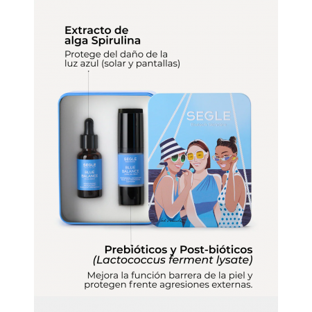 SEGLE COFRE JORDI LAVANDA HIDRATANTE: BLUE BALANCE SERUM 30ML + BLUE BALANCE GELCREMA 30ML
